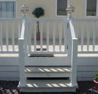Static Caravan Decking Gates, Steps and Ramps